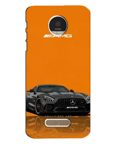 Чехол для Motorola MOTO Z с картинкой «Оранжевый Mercedes AMG»