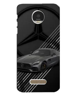 Чехол для Motorola MOTO Z с картинкой «Mercedes AMG — графика»