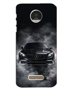 Чехол для Motorola MOTO Z с картинкой «Mercedes в дыму»