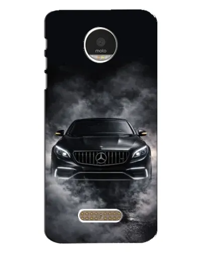 Чехол для Motorola MOTO Z с картинкой «Mercedes в дыму»