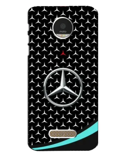Чехол для Motorola MOTO Z с картинкой «Mercedes — бирюзовый акцент»