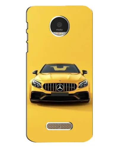 Чехол для Motorola MOTO Z с картинкой «Желтый Mercedes GT»