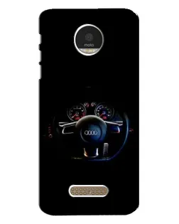 Чехол для Motorola MOTO Z с картинкой «Салон Audi — руль» Чехол для Motorola MOTO Z с картинкой «Салон Audi — руль»