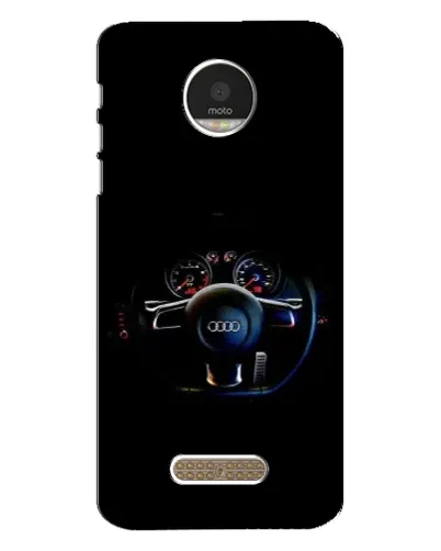 Чехол для Motorola MOTO Z с картинкой «Салон Audi — руль»