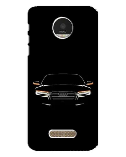 Чехол для Motorola MOTO Z с картинкой «Audi — ночной контур»