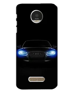 Чехол для Motorola MOTO Z с картинкой «Audi в неоне»