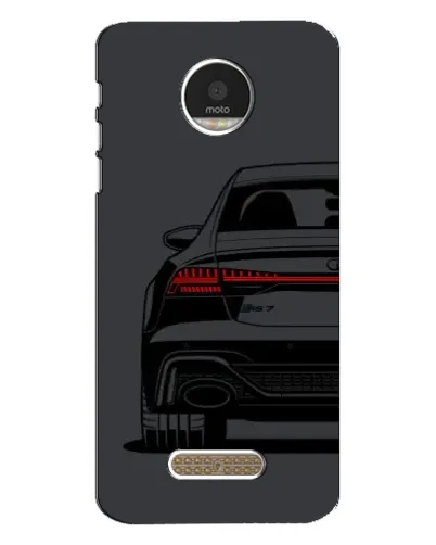 Чехол для Motorola MOTO Z с картинкой «Задняя часть Audi — арт»