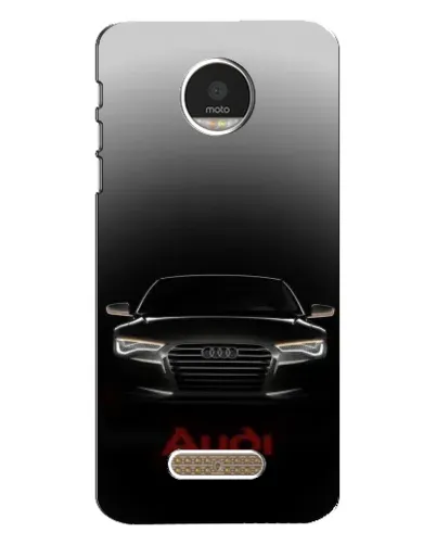 Чехол для Motorola MOTO Z с картинкой «Audi — градиентный контур»