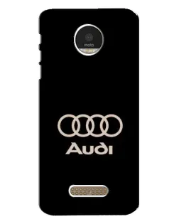 Чехол для Motorola MOTO Z с картинкой «Audi — золотой логотип»