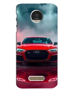 Чехол для Motorola MOTO Z с картинкой «Audi RS — красный стиль»