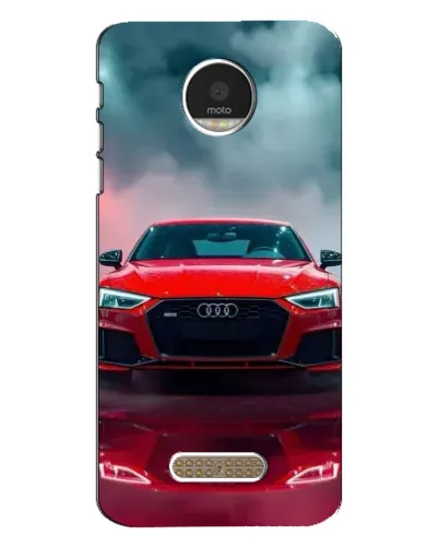Чехол для Motorola MOTO Z с картинкой «Audi RS — красный стиль»