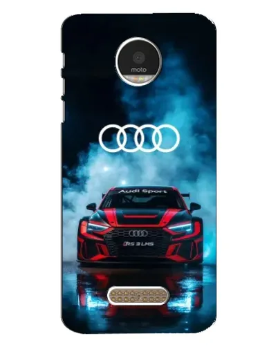 Чехол для Motorola MOTO Z с картинкой «Audi Sport — неон»