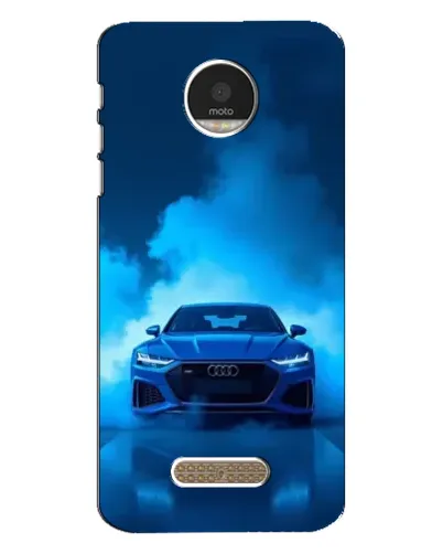 Чехол для Motorola MOTO Z с картинкой «Audi — голубая энергия»