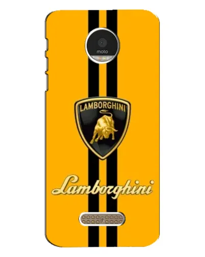 Чехол для Motorola MOTO Z с картинкой «Lamborghini Stripe желтый»