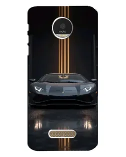 Чехол для Motorola MOTO Z с картинкой «Lamborghini золотые линии»