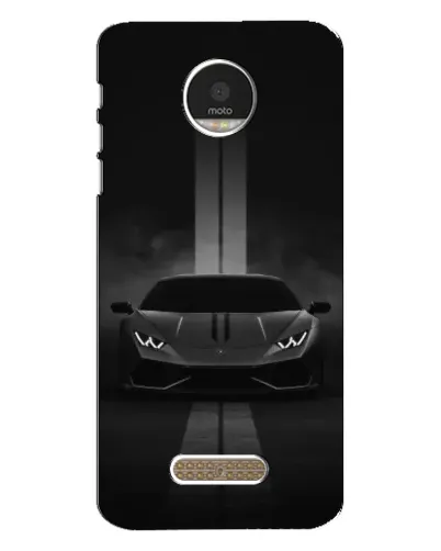 Чехол для Motorola MOTO Z с картинкой «Lamborghini симметрия дорог»