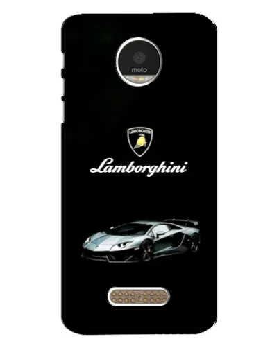 Чехол для Motorola MOTO Z с картинкой «Логотип Lamborghini классика»