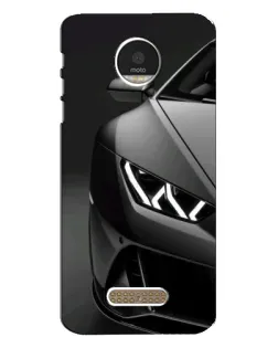 Чехол для Motorola MOTO Z с картинкой «Lamborghini фары детализация»