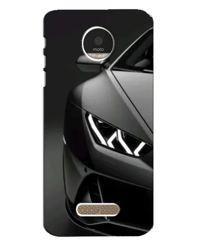 Чехол для Motorola MOTO Z с картинкой «Lamborghini фары детализация»