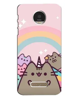Чехол для Motorola MOTO Z с картинкой «Единорог Pusheen»
