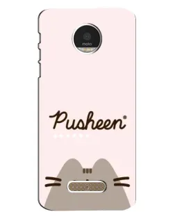 Чехол для Motorola MOTO Z с картинкой «Pusheen логотип»