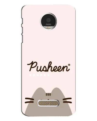 Чехол для Motorola MOTO Z с картинкой «Pusheen логотип»