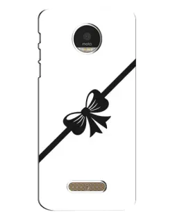 Чехол для Motorola MOTO Z с картинкой «Диагональный бант»