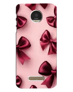 Чехол для Motorola MOTO Z с картинкой «Бордовый атлас»