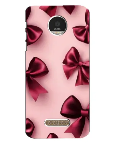 Чехол для Motorola MOTO Z с картинкой «Бордовый атлас»