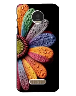Чехол для Motorola MOTO Z с картинкой «Радужный цветок»