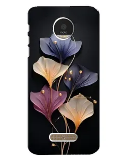 Чехол для Motorola MOTO Z с картинкой «Лиловые цветы грации»