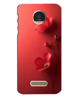 Чехол для Motorola MOTO Z с картинкой «Маковые соцветия»