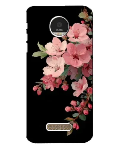 Чехол для Motorola MOTO Z с картинкой «Розовая ветка сакуры»