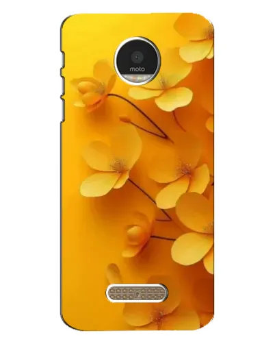 Чехол для Motorola MOTO Z с картинкой «Золотые лепестки»