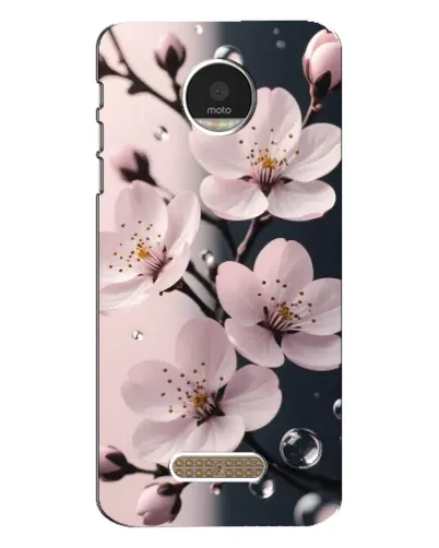 Чехол для Motorola MOTO Z с картинкой «Нежная сакура и капли» Чехол для Motorola MOTO Z с картинкой «Нежная сакура и капли»