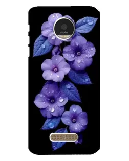 Чехол для Motorola MOTO Z с картинкой «Фиолетовые цветы с росою» Чехол для Motorola MOTO Z с картинкой «Фиолетовые цветы с росою»