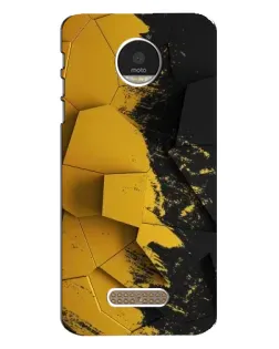Чехол для Motorola MOTO Z с картинкой «Золотые осколки геометрии»