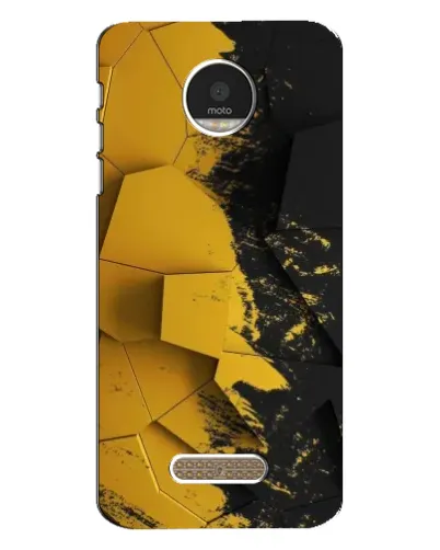 Чехол для Motorola MOTO Z с картинкой «Золотые осколки геометрии»