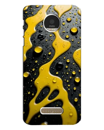 Чехол для Motorola MOTO Z с картинкой «Жидкое желтое золото»