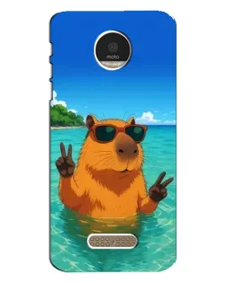 Чехол для Motorola MOTO Z с картинкой «Морская капибара»