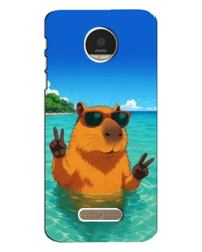 Чехол для Motorola MOTO Z с картинкой «Морская капибара» Чехол для Motorola MOTO Z с картинкой «Морская капибара»