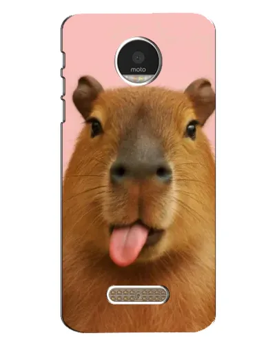 Чехол для Motorola MOTO Z с картинкой «Капибара с языком» Чехол для Motorola MOTO Z с картинкой «Капибара с языком»