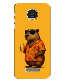 Чехол для Motorola MOTO Z с картинкой «Капибара на отдыхе»