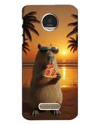 Чехол для Motorola MOTO Z с картинкой «Капибара с пиццей» Чехол для Motorola MOTO Z с картинкой «Капибара с пиццей»