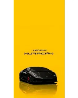 Чехол для Универсальные наушники с картинкой «Lamborghini Huracan черный»