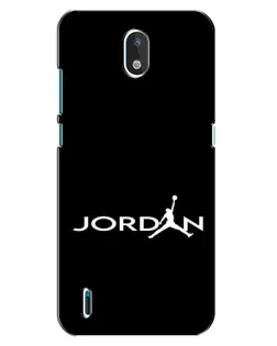 Чехол для Nokia 1.3 с картинкой «Jordan White Logo»