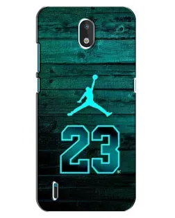 Чехол для Nokia 1.3 с картинкой «Jordan Cyan 23»