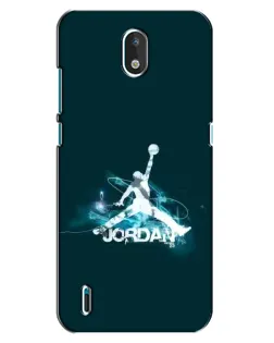 Чехол для Nokia 1.3 с картинкой «Jordan Blue Fire»