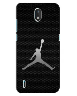 Чехол для Nokia 1.3 с картинкой «Jordan Dark Carbon»