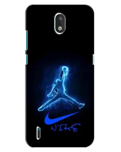 Чехол для Nokia 1.3 с картинкой «Jordan Neon Blue»